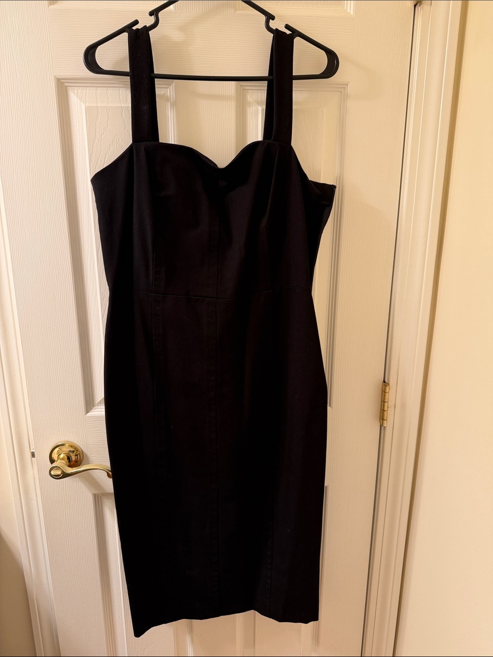 Banana Republic Black Midi Sheath Dress